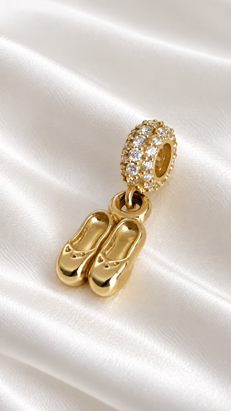 Dije de Zapatillas de Ballet de 10k – 10k Gold Ballet Shoes Pendant