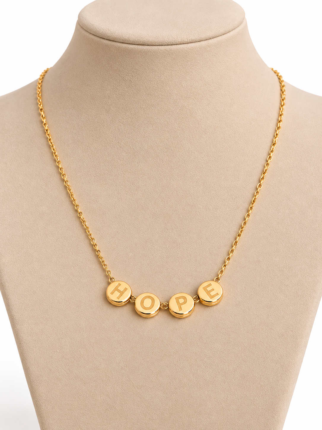 Cadena con Dije Hope de 10k – 10k Gold Hope Necklace