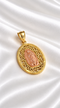 Dije Virgen de Guadalupe Grande de 10k – 10k Gold Large Virgin of Guadalupe Pendant