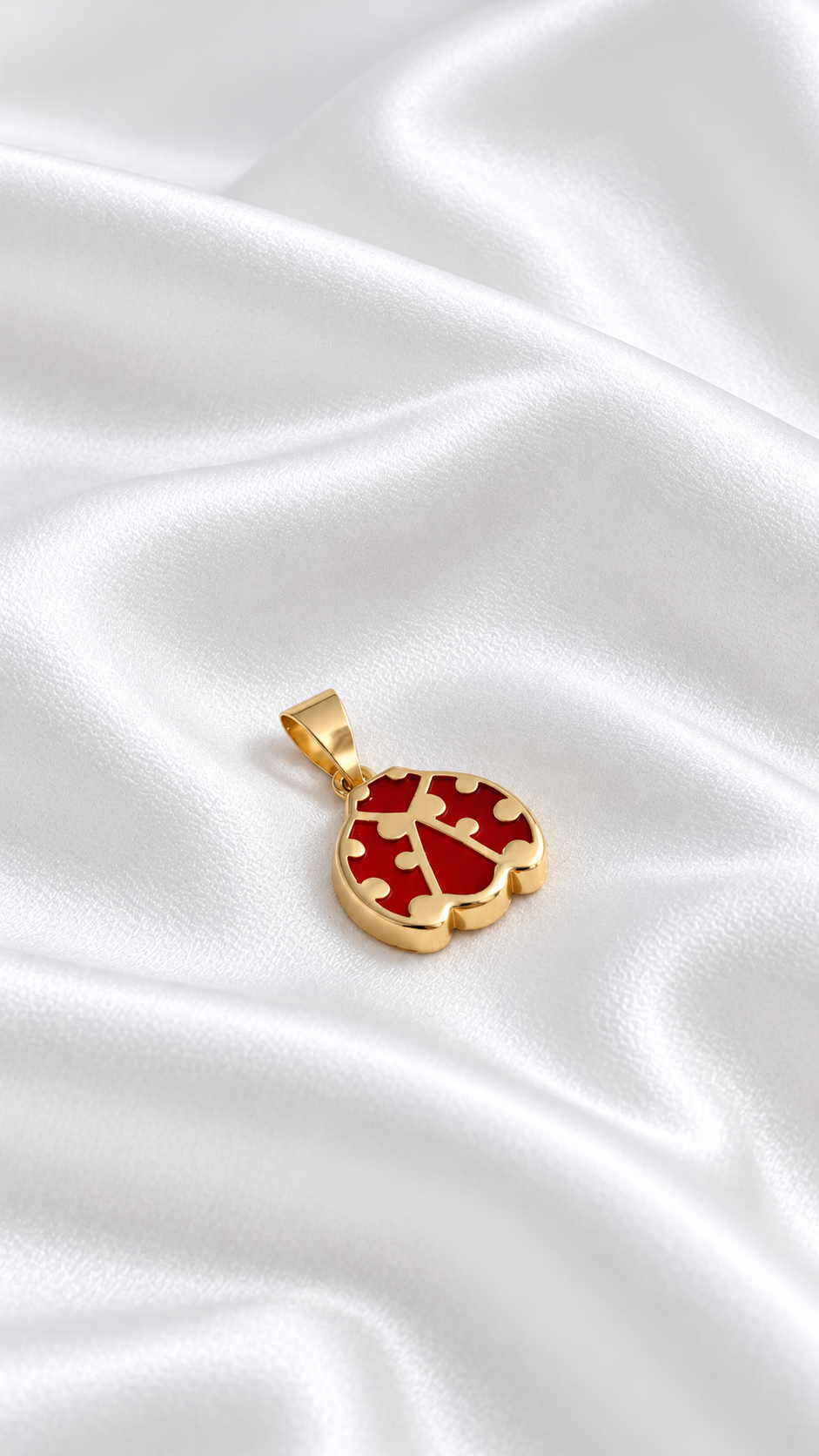 Dije de Mariquita de 14k – 14k Gold Ladybug Pendant