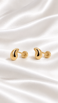 Aretes Gota de Plata 925 Bañada en Oro 14k – 925 Sterling Silver 14k Gold Plated Teardrop Earrings