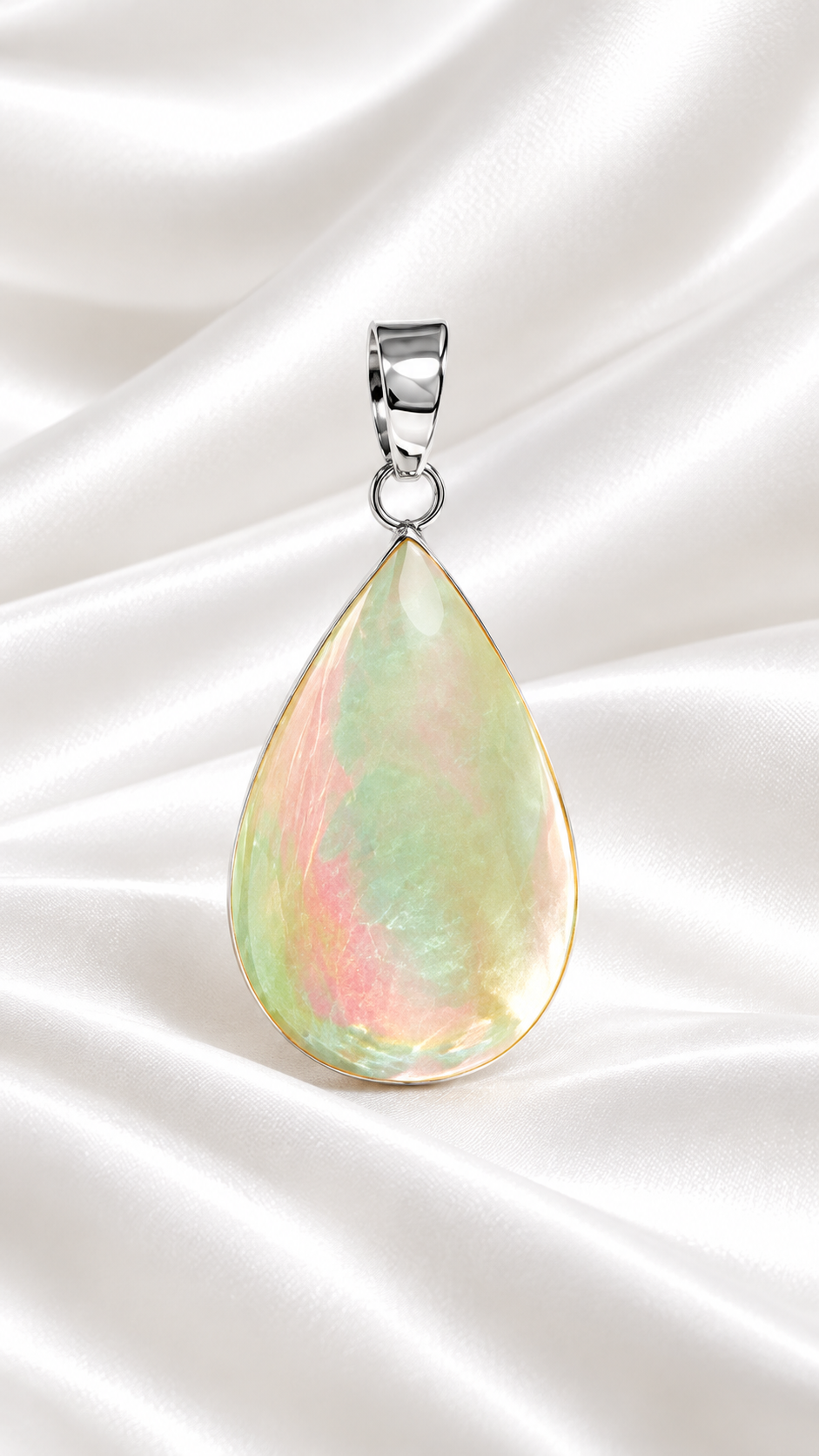 Dije de Madre Perla de Plata 925 – 925 Sterling Silver Mother of Pearl Pendant