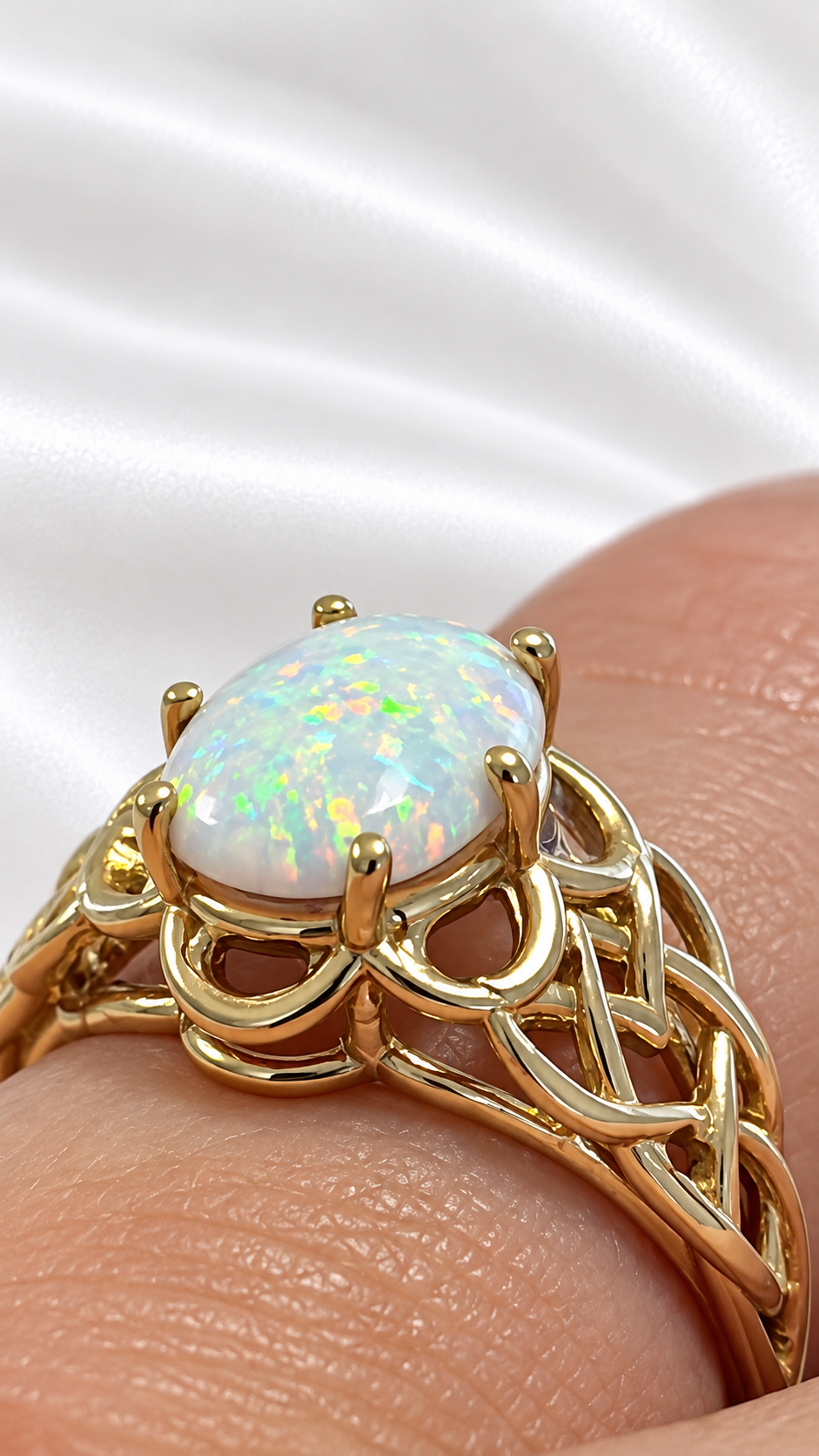 Anillo con Ópalo de 14k – 14k Gold Opal Ring (foto 2)