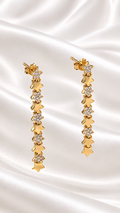 Aretes de Estrellas Colgantes de 14k – 14k Gold Star Drop Earrings