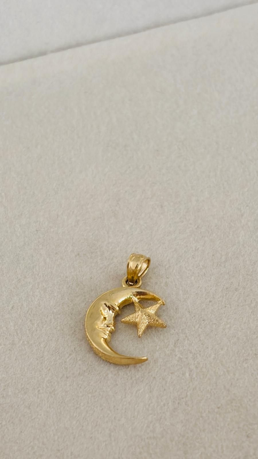 Dije de Luna y Estrella 10k